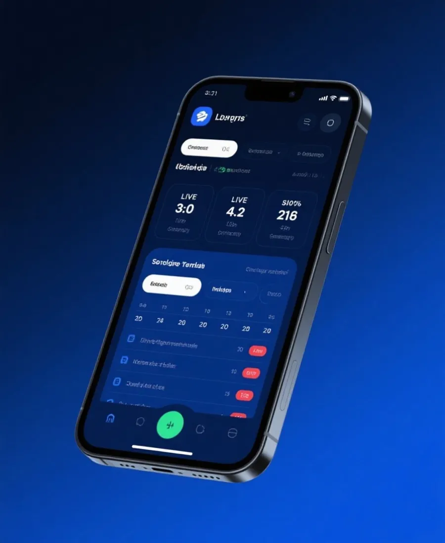 体育直播APP界面示意图